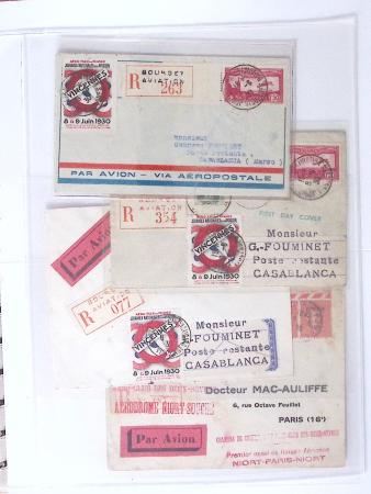1902-2000, AEROPHILATELIE : Collection de cartes postales