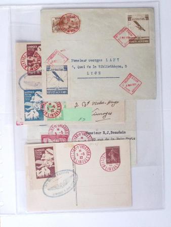 1902-2000, AEROPHILATELIE : Collection de cartes postales