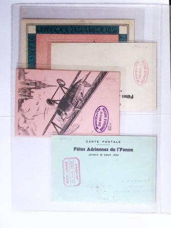 1902-2000, AEROPHILATELIE : Collection de cartes postales
