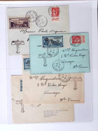1902-2000, AEROPHILATELIE : Collection de cartes postales