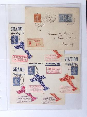 1902-2000, AEROPHILATELIE : Collection de cartes postales