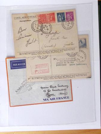 1902-2000, AEROPHILATELIE : Collection de cartes postales