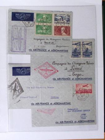 1902-2000, AEROPHILATELIE : Collection de cartes postales