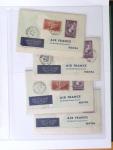 1902-2000, AEROPHILATELIE : Collection de cartes postales
