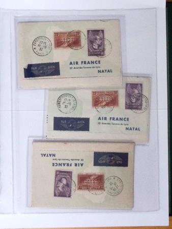 1902-2000, AEROPHILATELIE : Collection de cartes postales