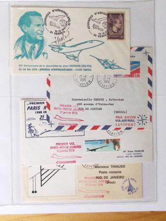 1902-2000, AEROPHILATELIE : Collection de cartes postales
