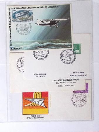 1902-2000, AEROPHILATELIE : Collection de cartes postales