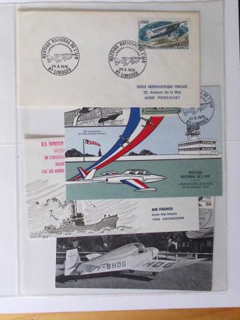 1902-2000, AEROPHILATELIE : Collection de cartes postales