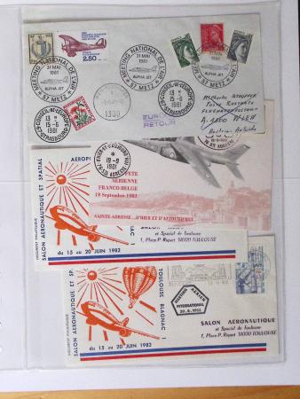 1902-2000, AEROPHILATELIE : Collection de cartes postales