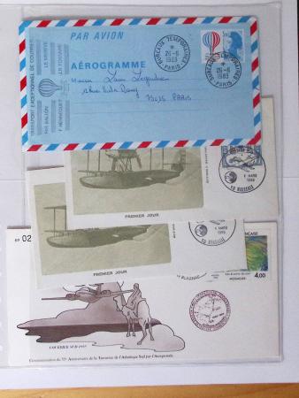 1902-2000, AEROPHILATELIE : Collection de cartes postales
