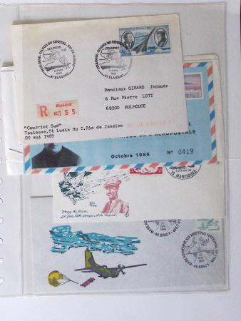 1902-2000, AEROPHILATELIE : Collection de cartes postales