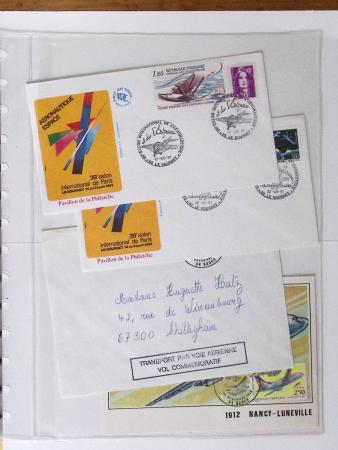 1902-2000, AEROPHILATELIE : Collection de cartes postales