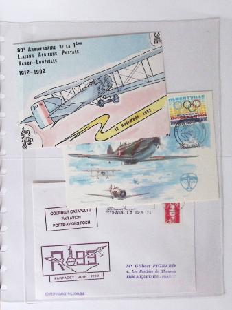 1902-2000, AEROPHILATELIE : Collection de cartes postales