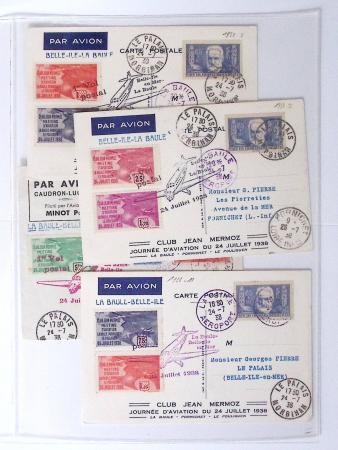 1902-2000, AEROPHILATELIE : Collection de cartes postales