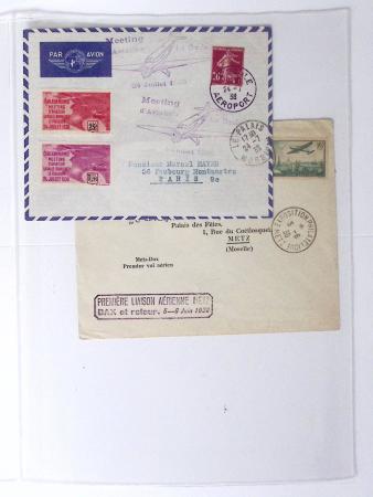 1902-2000, AEROPHILATELIE : Collection de cartes postales
