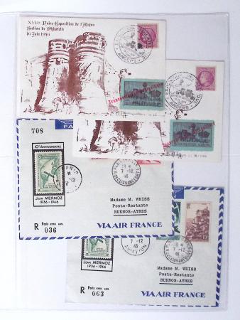 1902-2000, AEROPHILATELIE : Collection de cartes postales