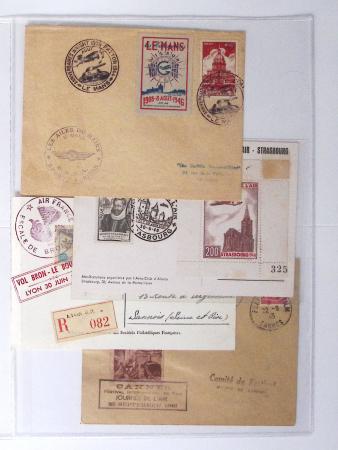 1902-2000, AEROPHILATELIE : Collection de cartes postales