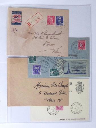 1902-2000, AEROPHILATELIE : Collection de cartes postales