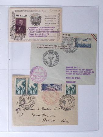 1902-2000, AEROPHILATELIE : Collection de cartes postales