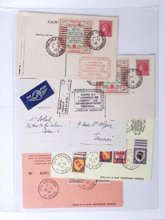 1902-2000, AEROPHILATELIE : Collection de cartes postales
