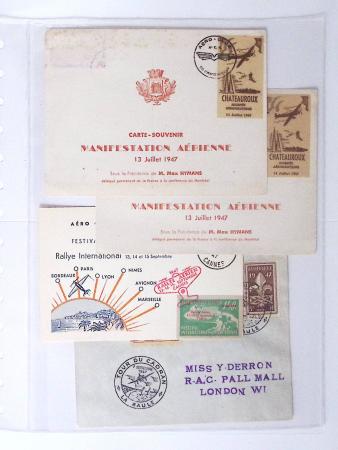 1902-2000, AEROPHILATELIE : Collection de cartes postales