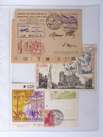 1902-2000, AEROPHILATELIE : Collection de cartes postales