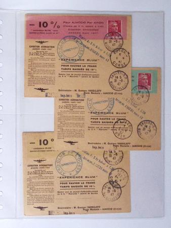 1902-2000, AEROPHILATELIE : Collection de cartes postales