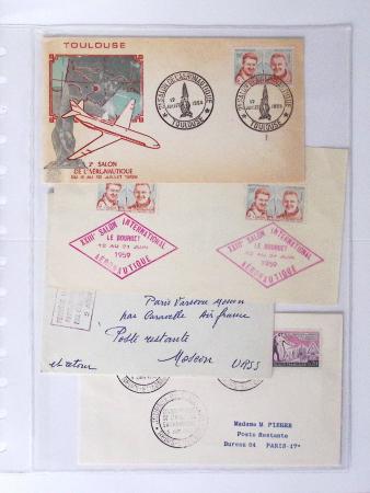 1902-2000, AEROPHILATELIE : Collection de cartes postales