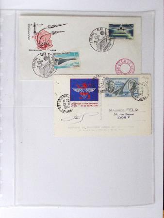 1902-2000, AEROPHILATELIE : Collection de cartes postales