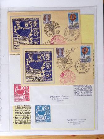 1902-2000, AEROPHILATELIE : Collection de cartes postales