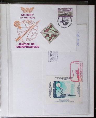 1902-2000, AEROPHILATELIE : Collection de cartes postales