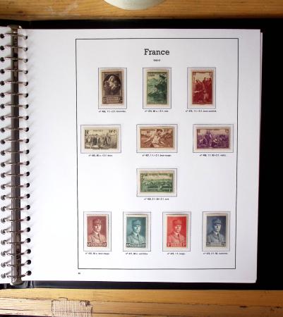 1940-2010, Collection de France neufs, commençant en