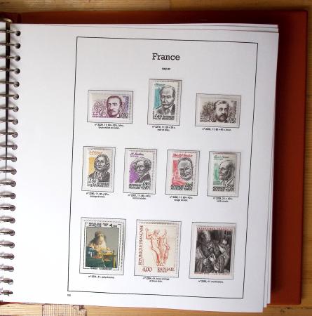 1940-2010, Collection de France neufs, commençant en