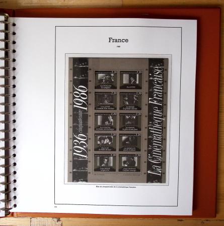 1940-2010, Collection de France neufs, commençant en