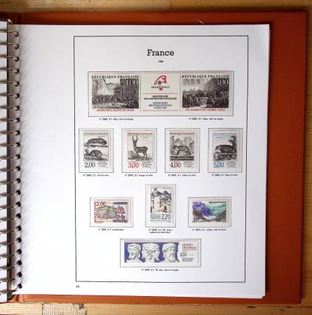 1940-2010, Collection de France neufs, commençant en