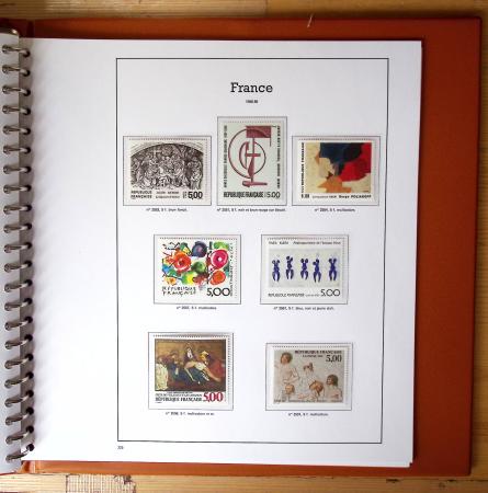 1940-2010, Collection de France neufs, commençant en