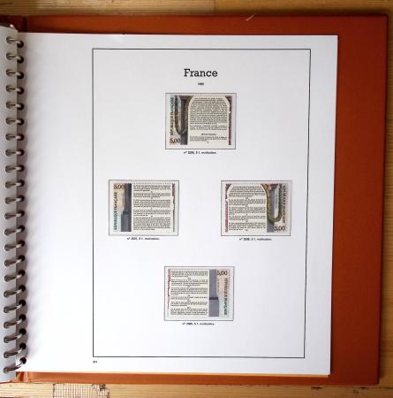 1940-2010, Collection de France neufs, commençant en