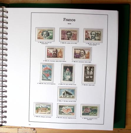 1940-2010, Collection de France neufs, commençant en