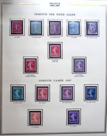 1900-1940, Collection de France un 1 classeur Présidence,