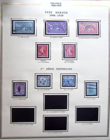 1900-1940, Collection de France un 1 classeur Présidence,