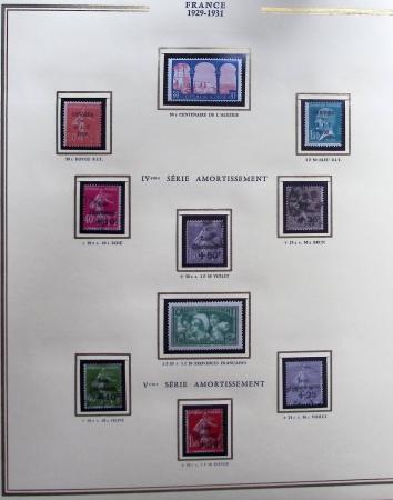 1900-1940, Collection de France un 1 classeur Présidence,