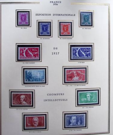 1900-1940, Collection de France un 1 classeur Présidence,