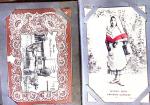 1900-10env. Deux petits albums de CARTES POSTALES avec