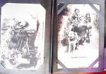 1900-10env. Deux petits albums de CARTES POSTALES avec