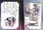 1900-10env. Deux petits albums de CARTES POSTALES avec