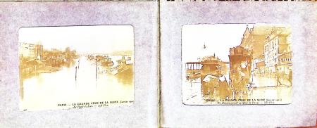 1900-10env. Deux petits albums de CARTES POSTALES avec