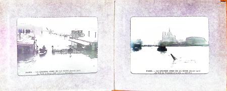1900-10env. Deux petits albums de CARTES POSTALES avec