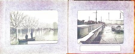 1900-10env. Deux petits albums de CARTES POSTALES avec