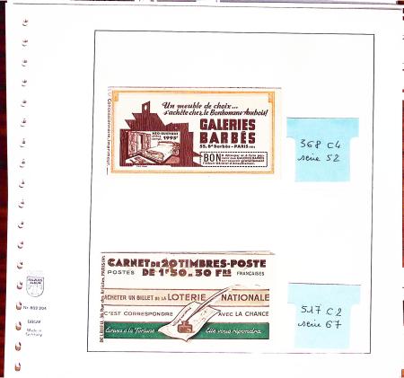 1921-2012, CARNETS : Lots de carnets dont 158-C 2,