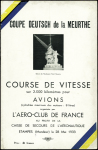10 documents divers dont photo dédicacée de Maurice Rossi, programme du meeting de Vincennes (mai 1931), brochure Blériot Paris 1911. TB
